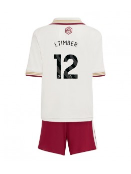 Billige Arsenal Jurrien Timber #12 Tredjedraktsett Barn 2025-26 Kortermet (+ Korte bukser)
